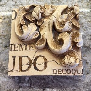 Decorative Cream and Brown Wall Accent